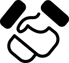 Handshake Cartoon Gesture Craft Design Svg File, Free Vectors File